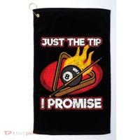 Billiards Player Just The Tip Promise Magic Shot Pool Cute Gift Golf Towel thumb 0