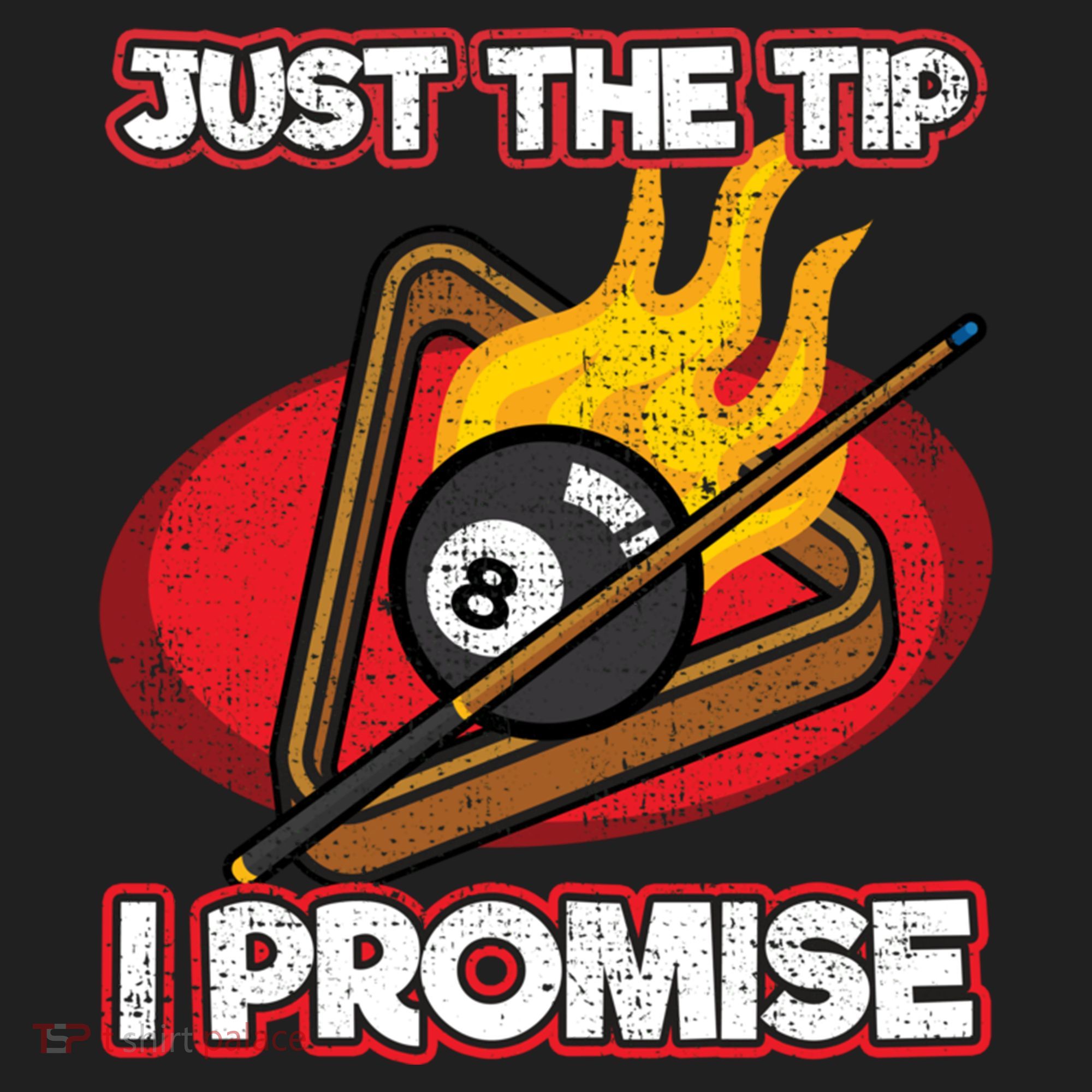 Billiards Player Just The Tip Promise Magic Shot Pool Cute Gift Golf Towel
