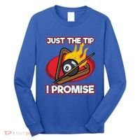 Billiards Player Just The Tip Promise Magic Shot Pool Cute Gift Long Sleeve Shirt thumb 0