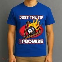 Billiards Player Just The Tip Promise Magic Shot Pool Cute Gift T-Shirt thumb 3