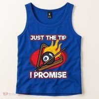 Billiards Player Just The Tip Promise Magic Shot Pool Cute Gift Tank Top thumb 2