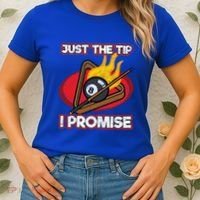 Billiards Player Just The Tip Promise Magic Shot Pool Cute Gift Women's T-Shirt thumb 2