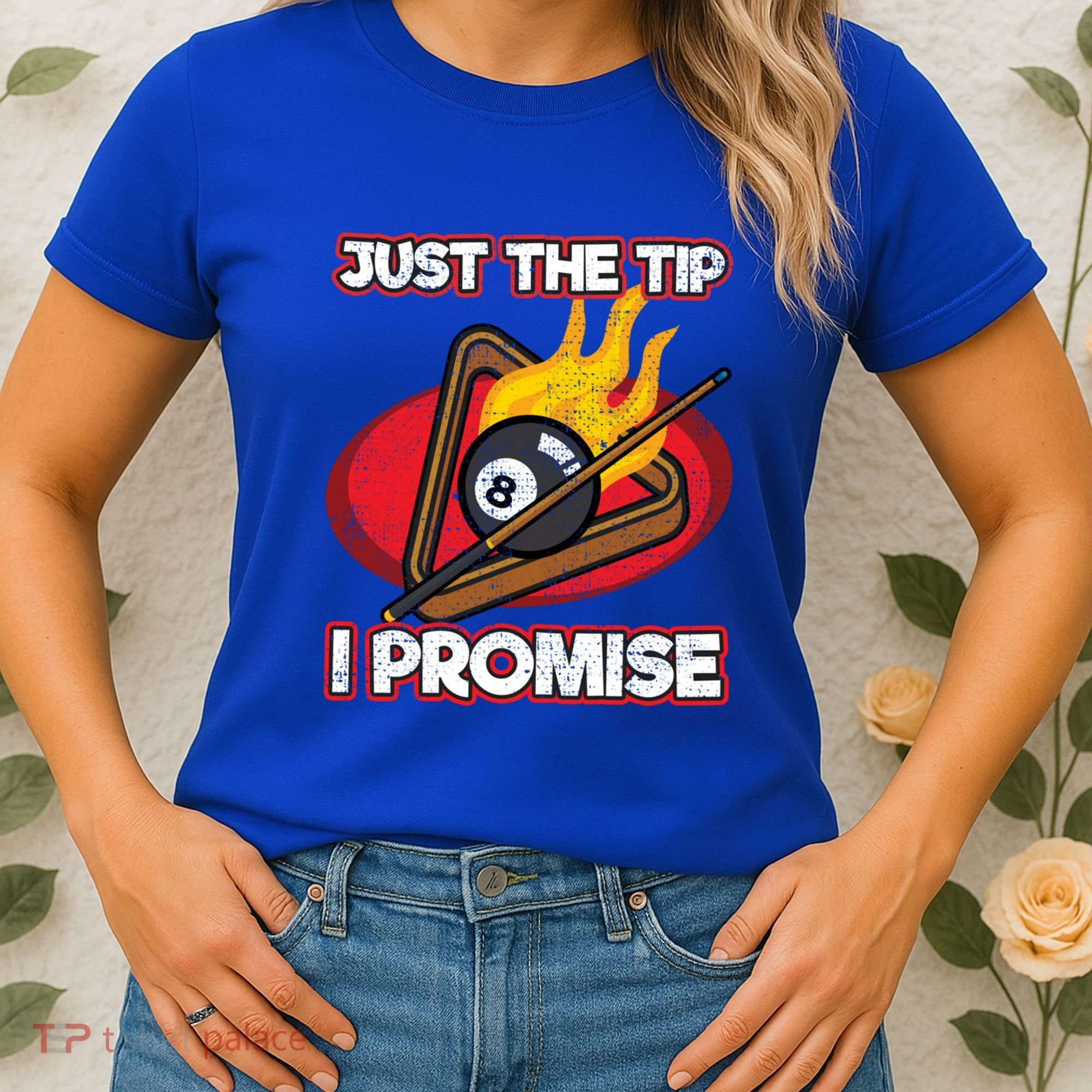 Billiards Player Just The Tip Promise Magic Shot Pool Cute Gift Women's T-Shirt