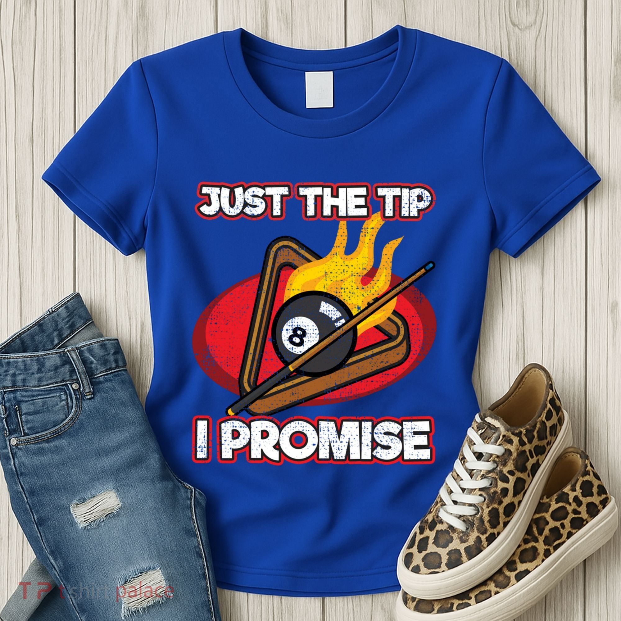 Billiards Player Just The Tip Promise Magic Shot Pool Cute Gift Women's T-Shirt
