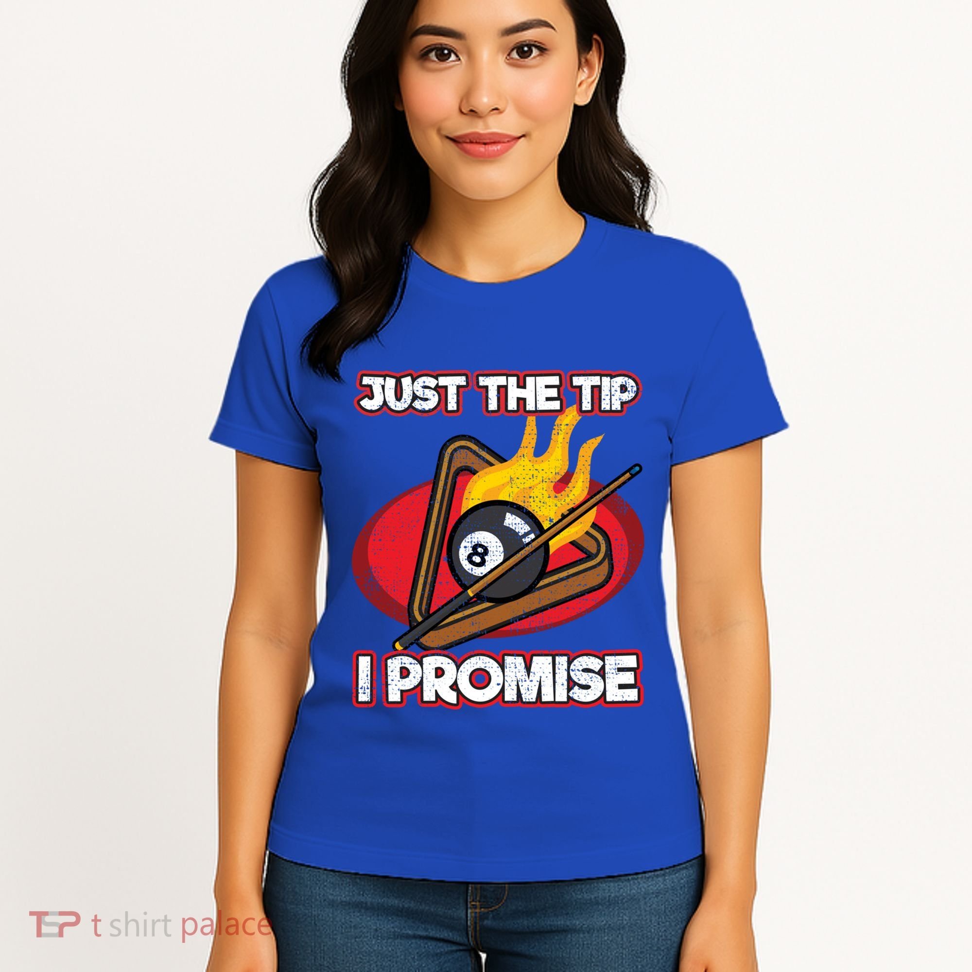 Billiards Player Just The Tip Promise Magic Shot Pool Cute Gift Women's T-Shirt