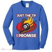 Billiards Player Just The Tip Promise Magic Shot Pool Cute Gift Kids Long Sleeve Shirt thumb 0