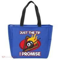 Billiards Player Just The Tip Promise Magic Shot Pool Cute Gift Tote Bag thumb 0