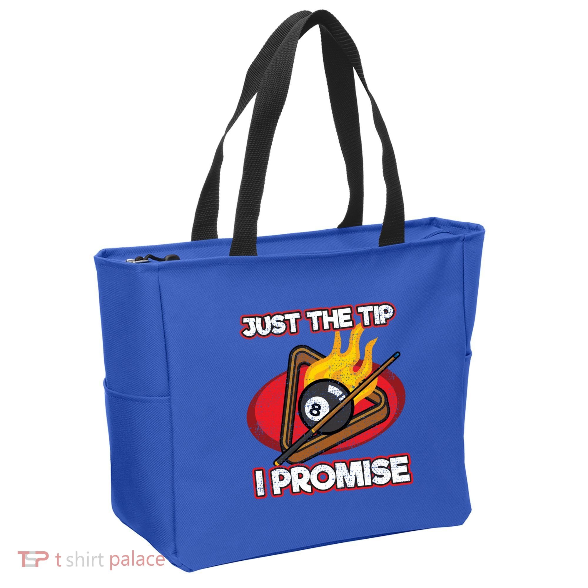 Billiards Player Just The Tip Promise Magic Shot Pool Cute Gift Tote Bag