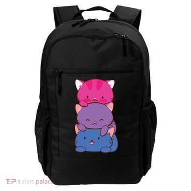 Bisexual Pride Kawaii Kitty Cat Stack Anime Meaningful Gift Backpack