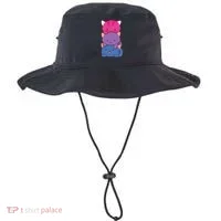 Bisexual Pride Kawaii Kitty Cat Stack Anime Meaningful Gift Bucket Hat thumb 0