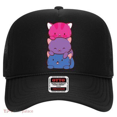 Bisexual Pride Kawaii Kitty Cat Stack Anime Meaningful Gift Hat