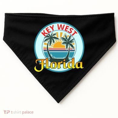 Beach Please Key West Florida Beach Spring Break Cute Gift USA-Made Doggie Bandana