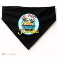 Beach Please Key West Florida Beach Spring Break Cute Gift USA-Made Doggie Bandana thumb 0