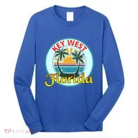 Beach Please Key West Florida Beach Spring Break Cute Gift Long Sleeve Shirt thumb 0