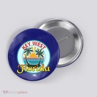 Beach Please Key West Florida Beach Spring Break Cute Gift Button thumb 0