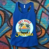 Beach Please Key West Florida Beach Spring Break Cute Gift Women's Tank Top thumb 3