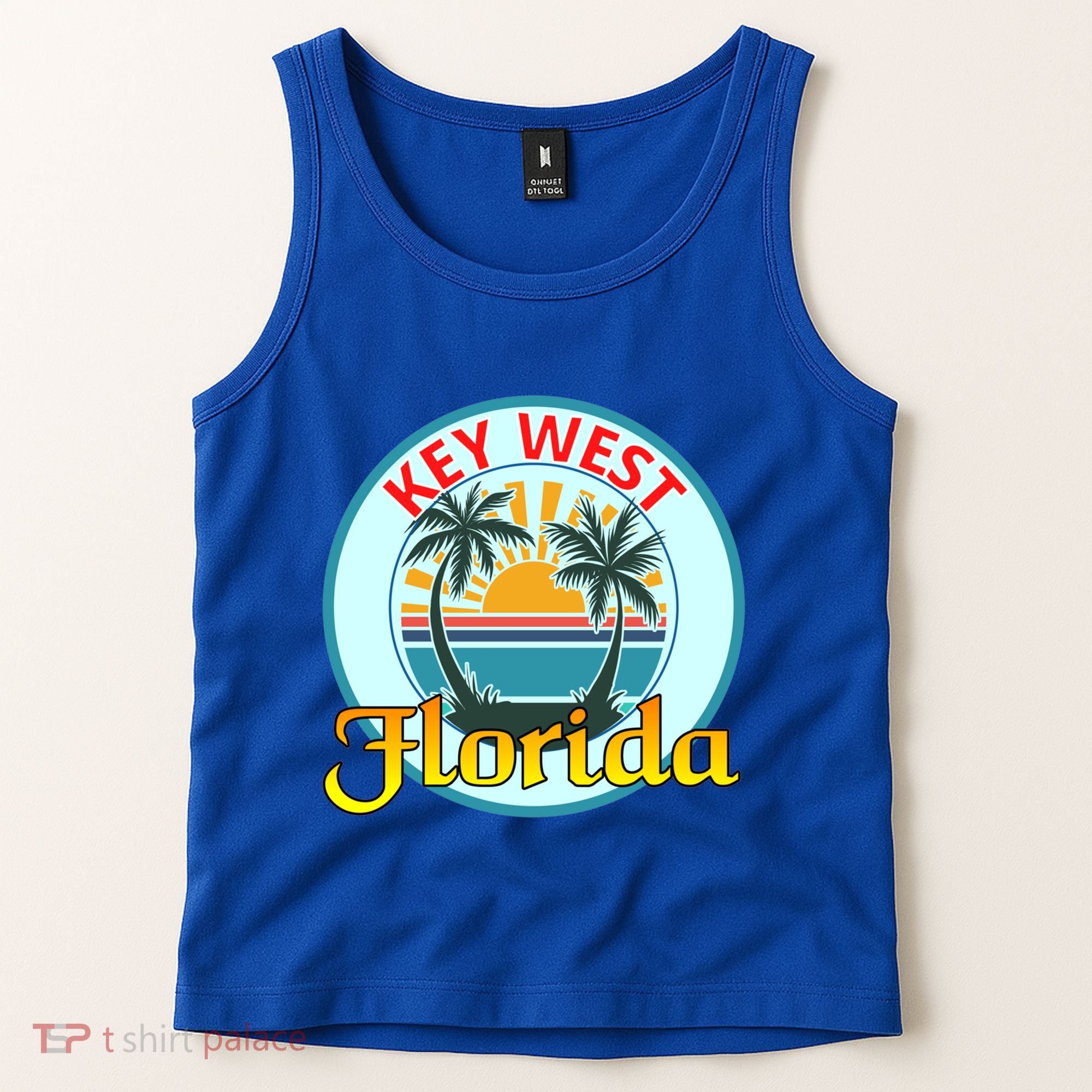 Beach Please Key West Florida Beach Spring Break Cute Gift Tank Top