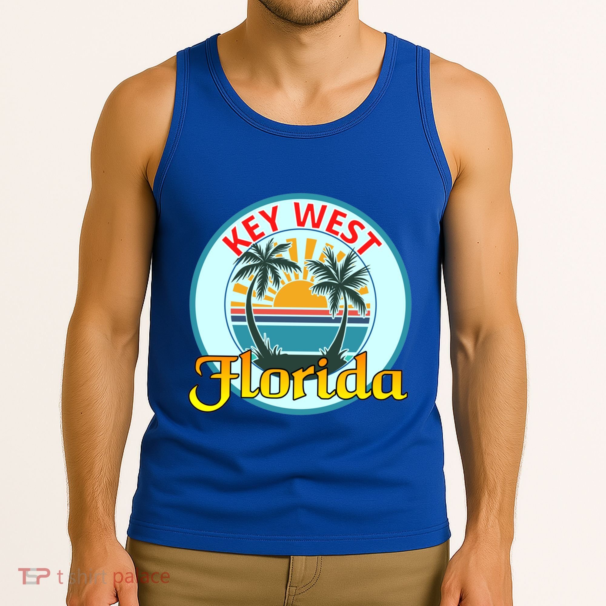 Beach Please Key West Florida Beach Spring Break Cute Gift Tank Top