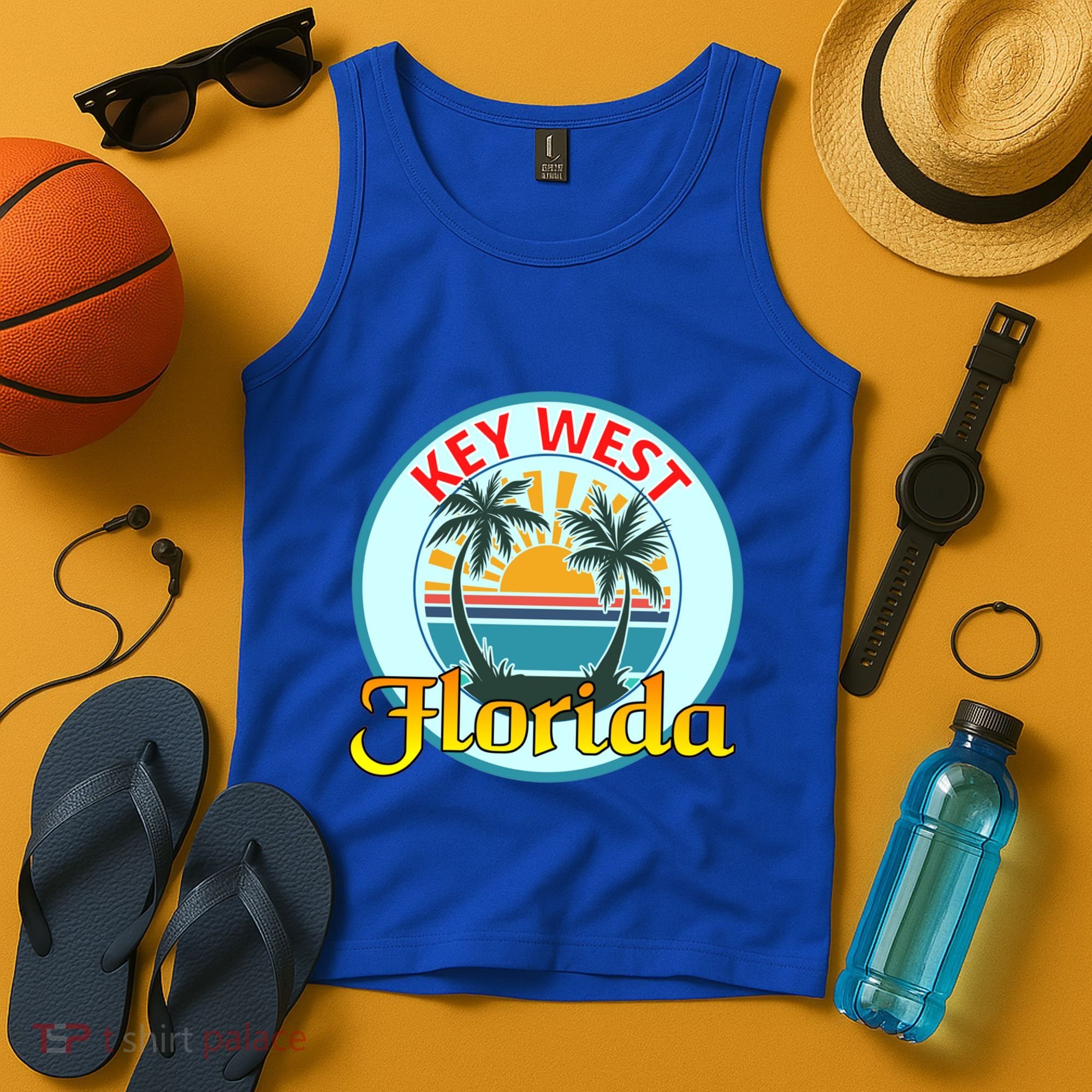 Beach Please Key West Florida Beach Spring Break Cute Gift Tank Top