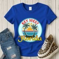 Beach Please Key West Florida Beach Spring Break Cute Gift Women's T-Shirt thumb 3