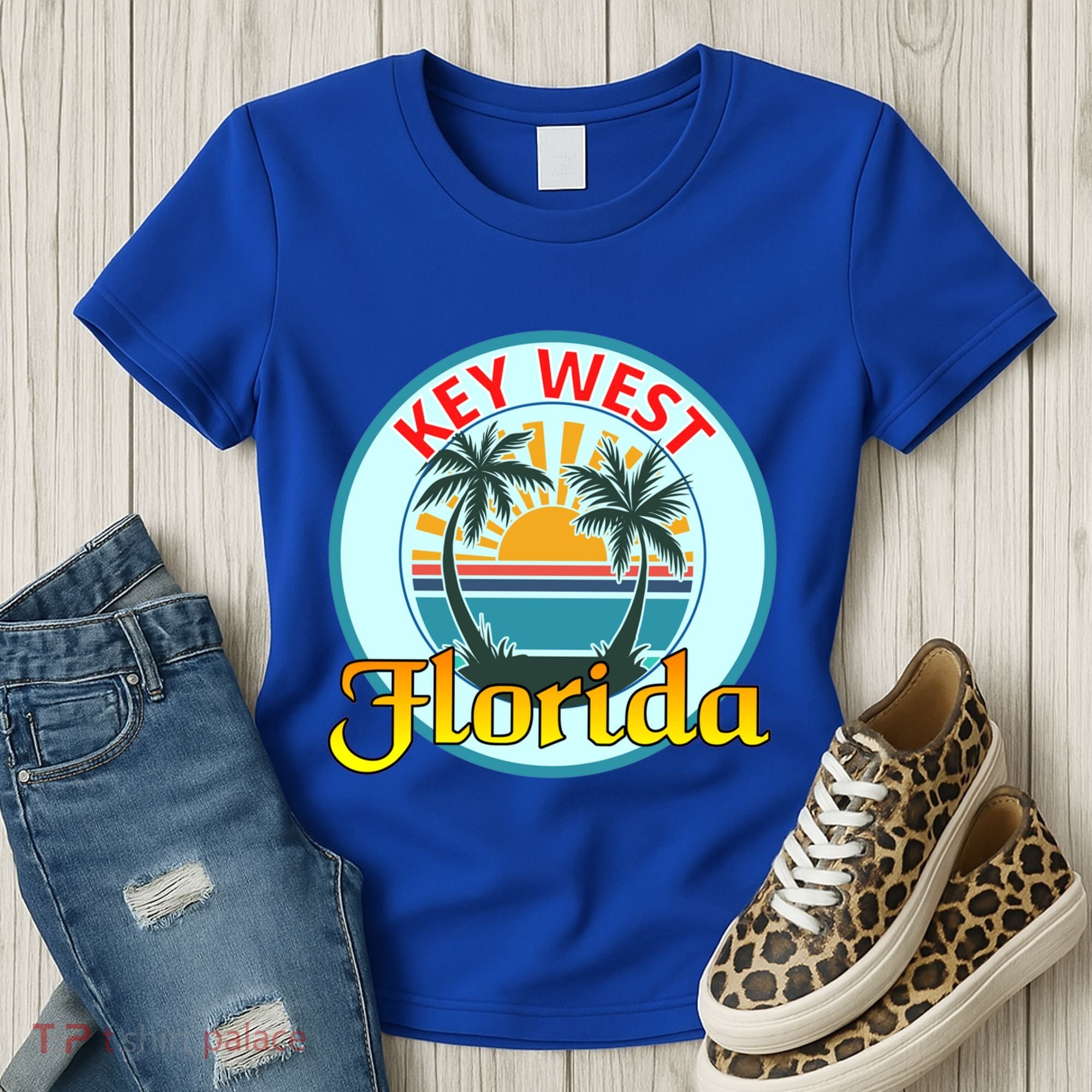 Beach Please Key West Florida Beach Spring Break Cute Gift Women's T-Shirt