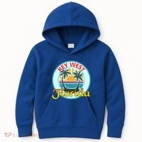 Beach Please Key West Florida Beach Spring Break Cute Gift Kids Hoodie thumb 0