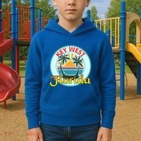 Beach Please Key West Florida Beach Spring Break Cute Gift Kids Hoodie thumb 2