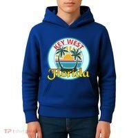 Beach Please Key West Florida Beach Spring Break Cute Gift Kids Hoodie thumb 4