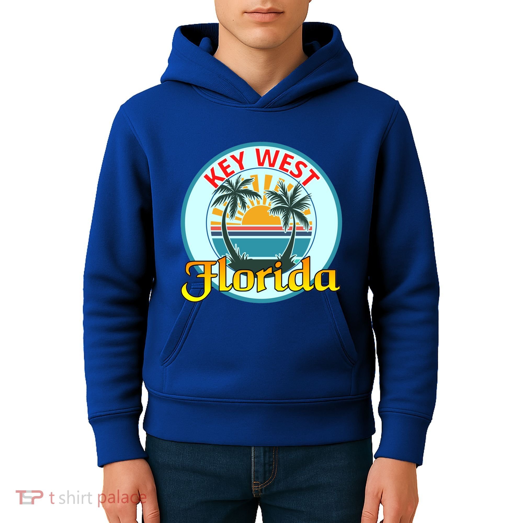 Beach Please Key West Florida Beach Spring Break Cute Gift Kids Hoodie