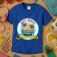 Beach Please Key West Florida Beach Spring Break Cute Gift Kids T-Shirt thumb 3