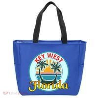 Beach Please Key West Florida Beach Spring Break Cute Gift Tote Bag thumb 0