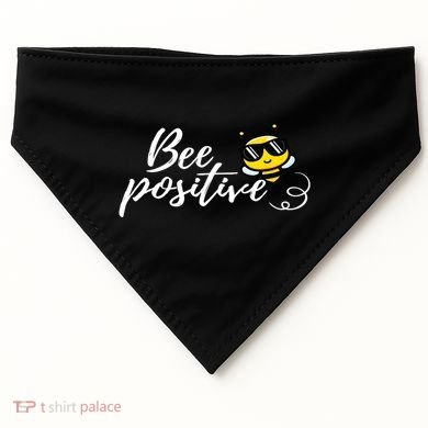 Bee Positive Kind Honey Bees Bumblebee Optimism USA-Made Doggie Bandana