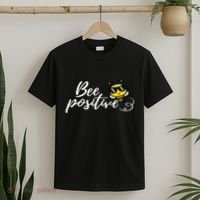 Bee Positive Kind Honey Bees Bumblebee Optimism T-Shirt thumb 2
