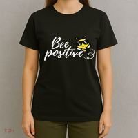 Bee Positive Kind Honey Bees Bumblebee Optimism T-Shirt thumb 4