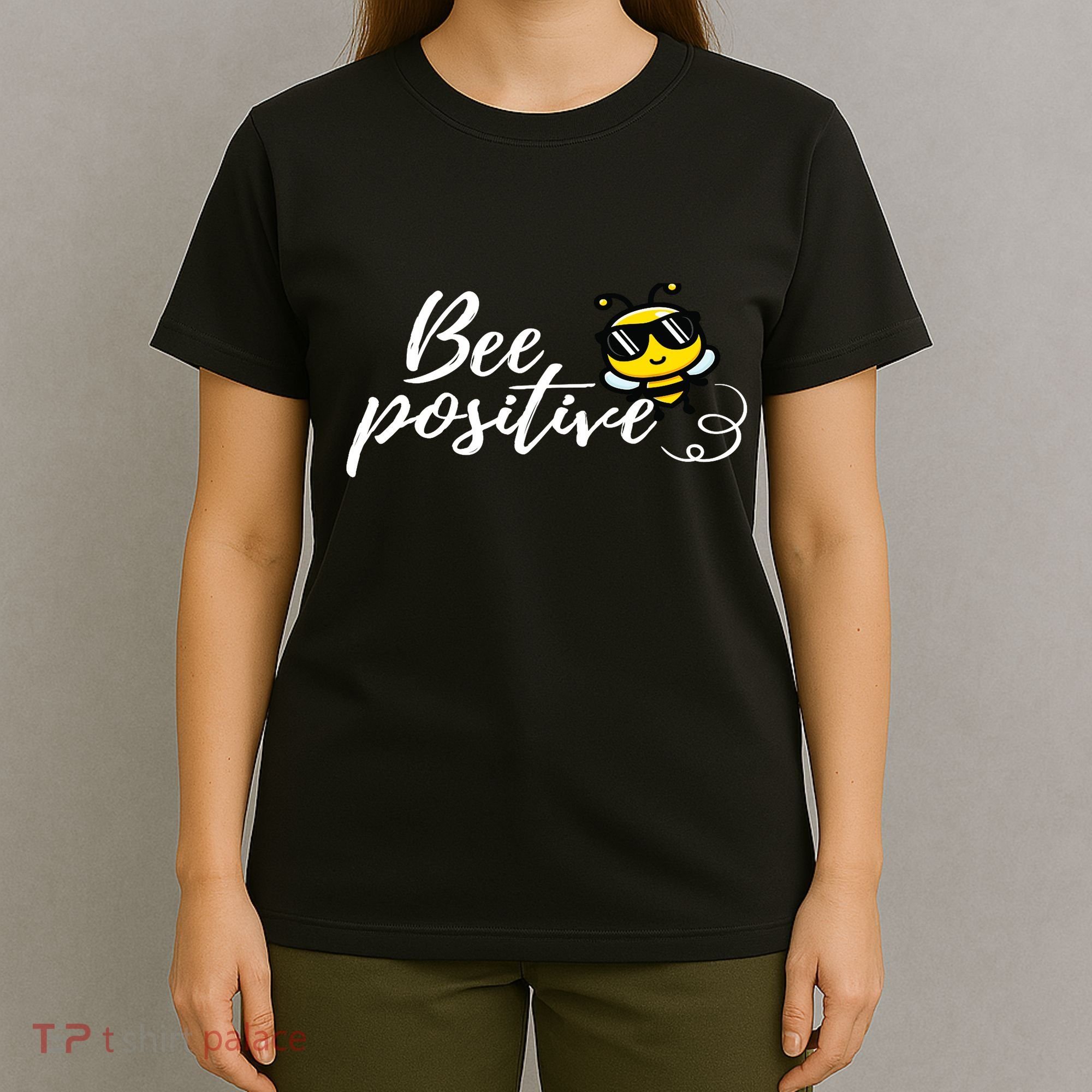 Bee Positive Kind Honey Bees Bumblebee Optimism T-Shirt