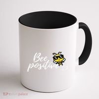Bee Positive Kind Honey Bees Bumblebee Optimism Coffee Mug thumb 1