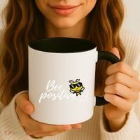 Bee Positive Kind Honey Bees Bumblebee Optimism Coffee Mug thumb 3