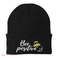 Bee Positive Kind Honey Bees Bumblebee Optimism Beanie thumb 0