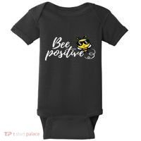 Bee Positive Kind Honey Bees Bumblebee Optimism Baby Bodysuit thumb 0