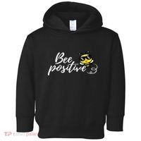 Bee Positive Kind Honey Bees Bumblebee Optimism Toddler Hoodie thumb 0
