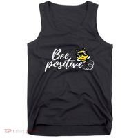 Bee Positive Kind Honey Bees Bumblebee Optimism Tank Top thumb 0