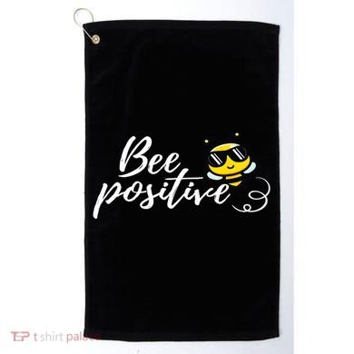 Bee Positive Kind Honey Bees Bumblebee Optimism Golf Towel