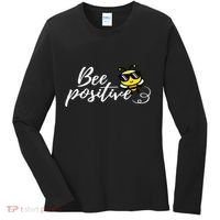 Bee Positive Kind Honey Bees Bumblebee Optimism Women's Long Sleeve Shirt thumb 0