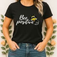 Bee Positive Kind Honey Bees Bumblebee Optimism Women's T-Shirt thumb 2