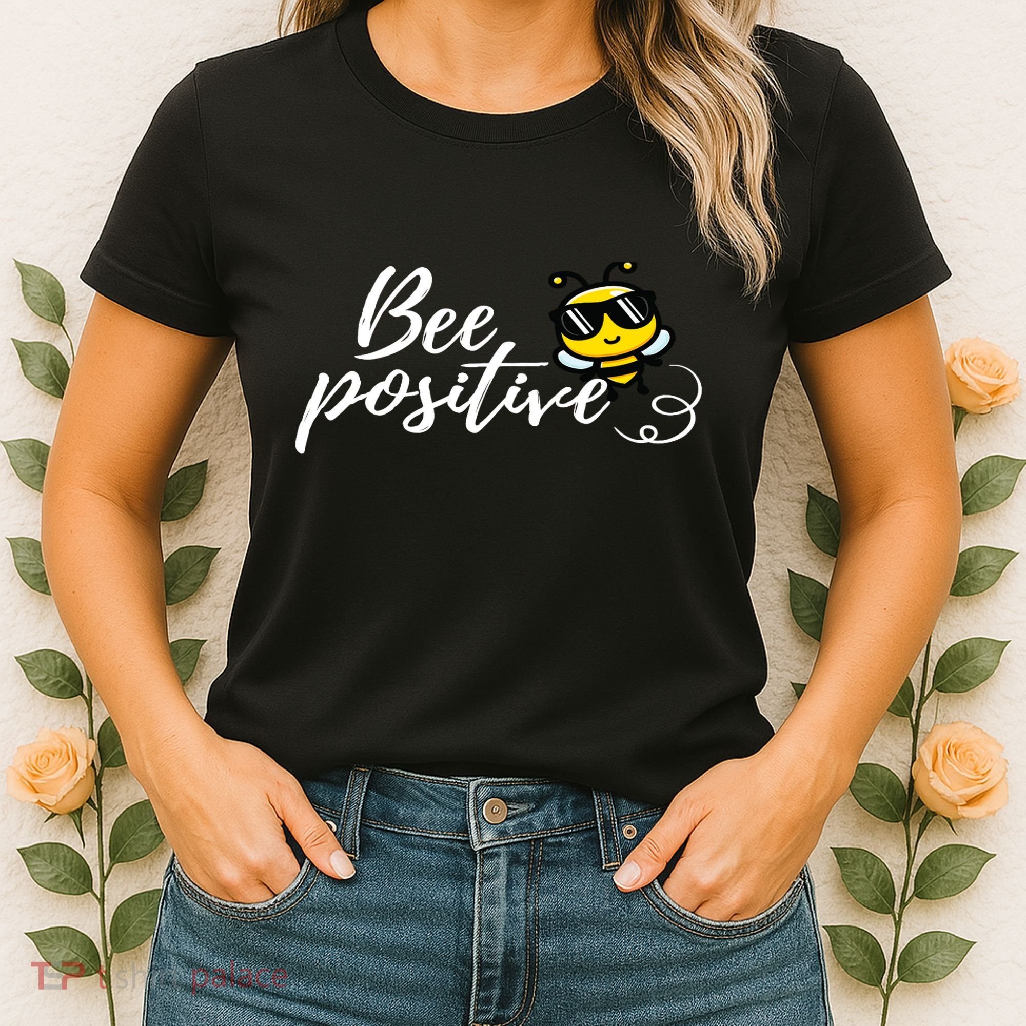 Bee Positive Kind Honey Bees Bumblebee Optimism Women's T-Shirt