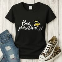 Bee Positive Kind Honey Bees Bumblebee Optimism Women's T-Shirt thumb 3