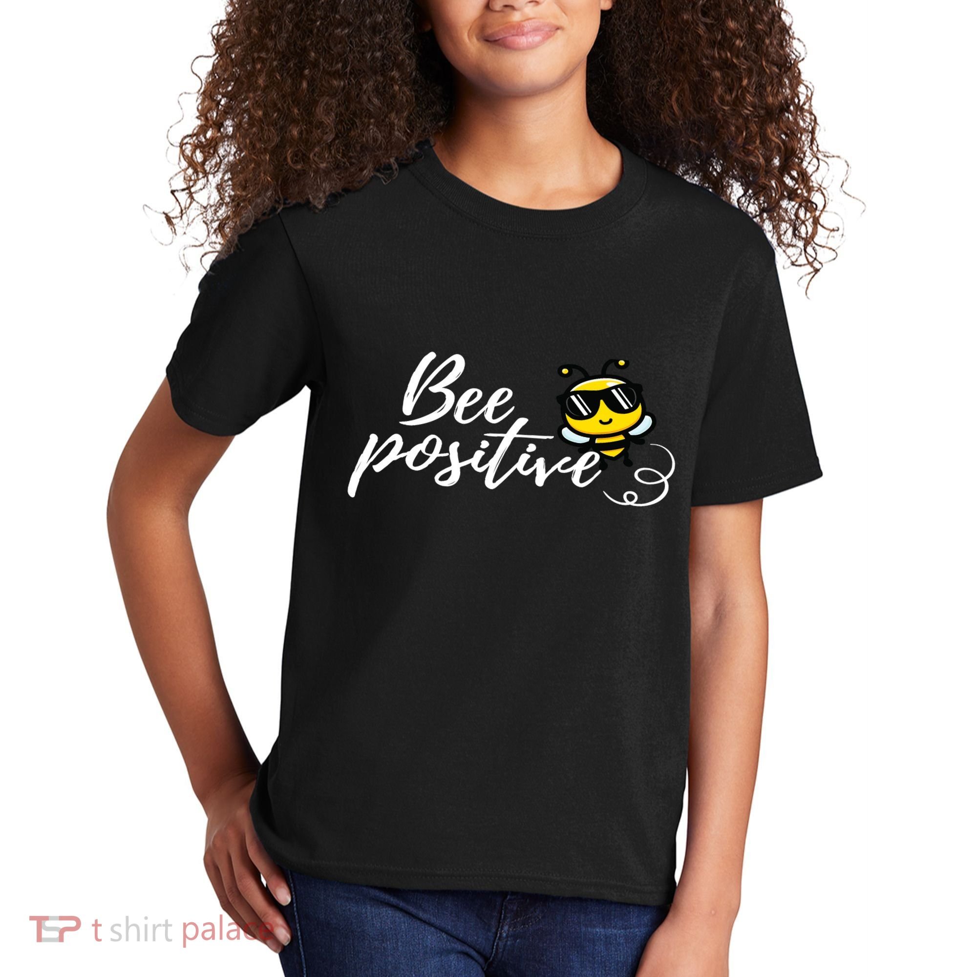 Bee Positive Kind Honey Bees Bumblebee Optimism Kids T-Shirt