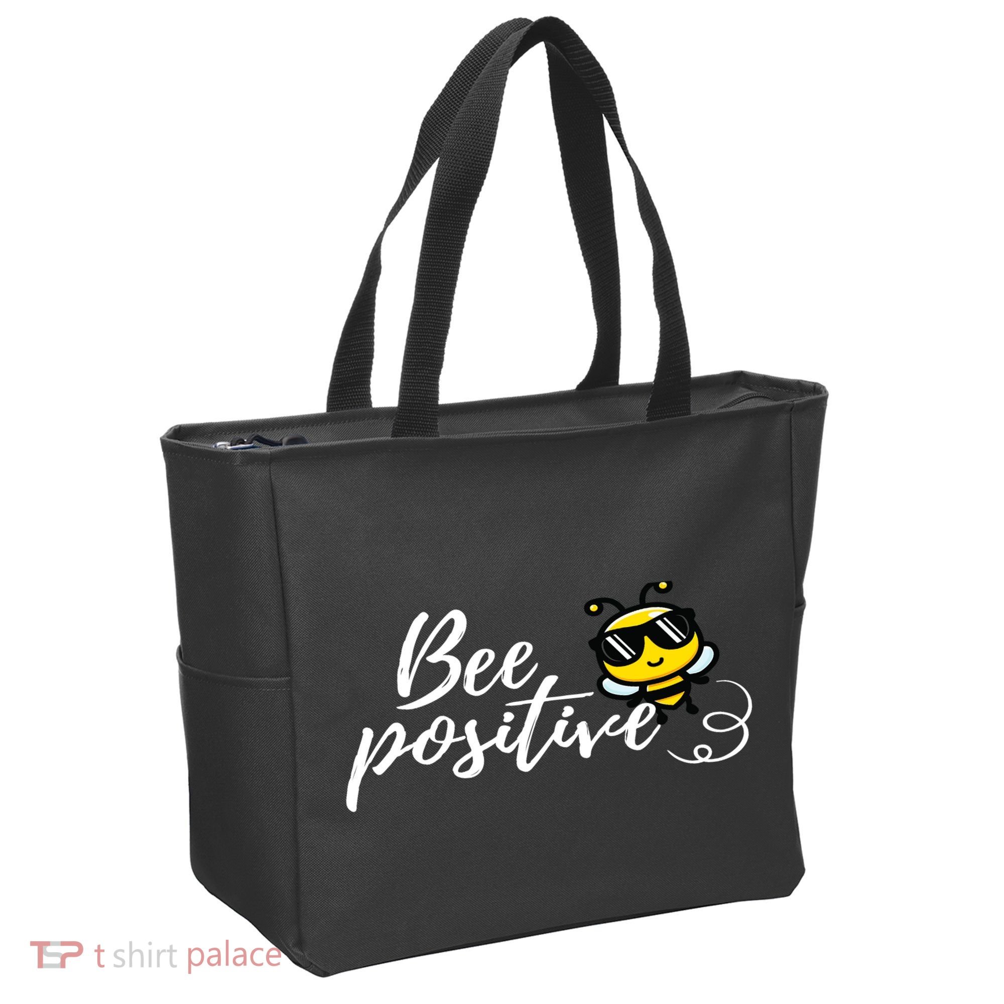 Bee Positive Kind Honey Bees Bumblebee Optimism Tote Bag