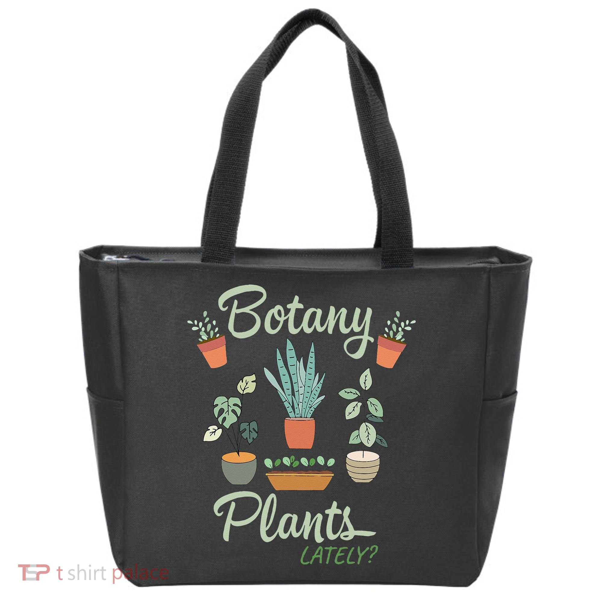botany plants lately gardening humor plant pun gardener Tote Bag