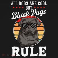 Black Pug Lovers Black Pugs Rule Funny Black Pug Apron thumb 3